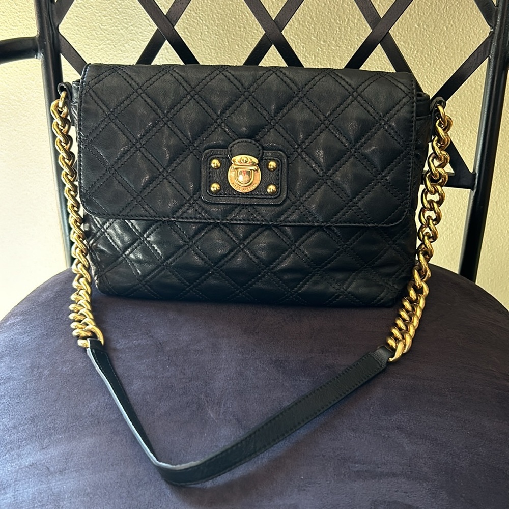 Authentic Marc Jacobs Collection Black Leather Handbag